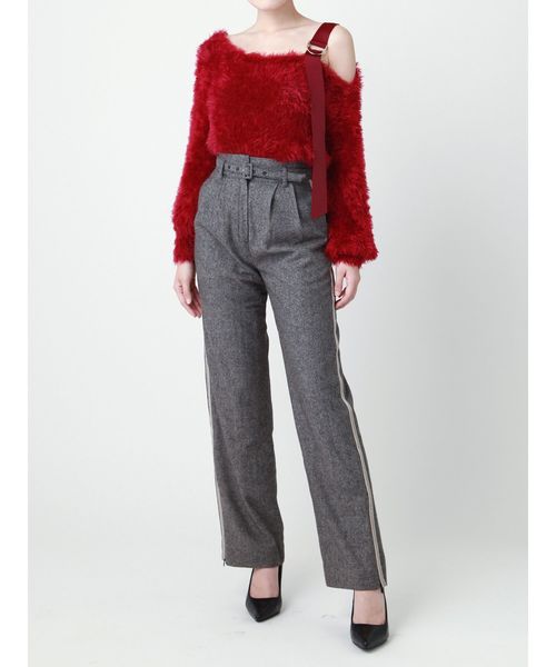 EMODA（エモダ）の「ラインベルトパンツ（その他パンツ・レディース・ブラウン/グレー/カーキ・SMALL/MEDIUM）」の8枚目の写真