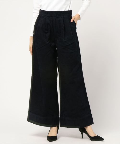 AMERICAN HOLIC（アメリカンホリック）の「裾切替コーデュロイワイドパンツ（その他パンツ・レディース・ベージュ/ネイビー/ブラウン/アイボリー・M/L）」の19枚目の写真