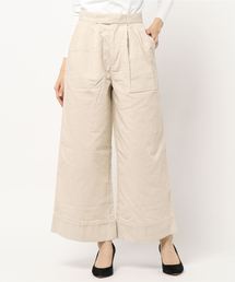 AMERICAN HOLIC | 裾切替コーデュロイワイドパンツ(その他パンツ)