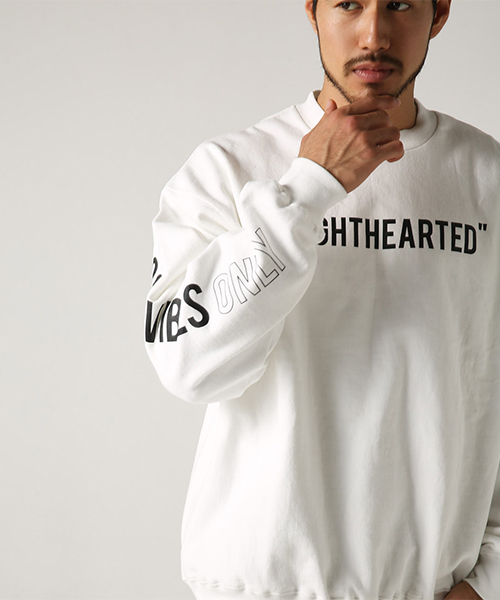 LIGHTHEARTEDクルーネック長袖プルオーバー（Tシャツ/カットソー