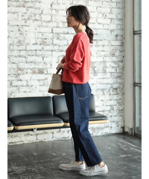 AMERICAN HOLIC（アメリカンホリック）の「New肩落ちVネックニットプルオーバー（ニット/セーター・レディース・グレー系その他/ベージュ/ピンク/ネイビー/ミント/アイボリー・L/M）」の19枚目の写真