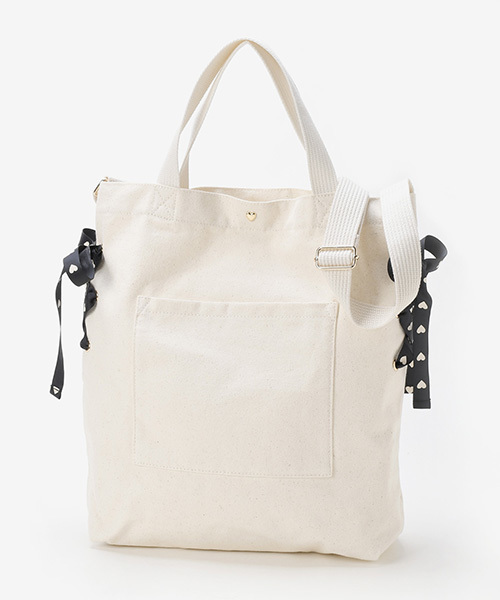 Majestic Legon マジェスティックレゴン の ハートリボンレースアップトート トートバッグ Wear