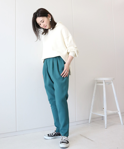 AMERICAN HOLIC(アメリカンホリック)の「Newタックテーパードパンツ(その他パンツ・レディース・ブラック/ブルー/グリーン/ベージュ系その他・S/M/L)」の6枚目の写真