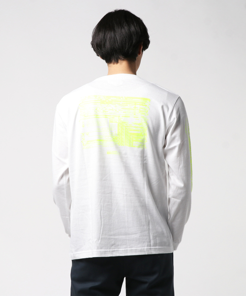 Sync.(スィンク)の「Sync.【KOSUKE KAWAMURA】LONG SLEEVE TEE "SPAM"(パーカー・メンズ・ホワイト/ブラック/ホワイト×イエロー・MEDIUM/LARGE/X-LARGE/XX-LARGE/SMALL)」の2枚目の写真