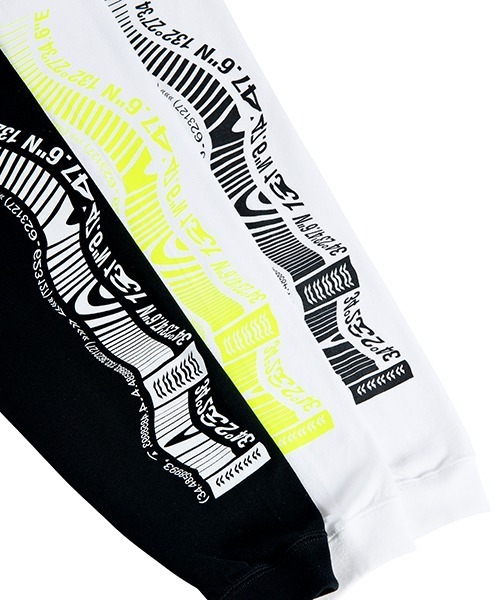 Sync.(スィンク)の「Sync.【KOSUKE KAWAMURA】LONG SLEEVE TEE "SPAM"(パーカー・メンズ・ホワイト/ブラック/ホワイト×イエロー・MEDIUM/LARGE/X-LARGE/XX-LARGE/SMALL)」の5枚目の写真