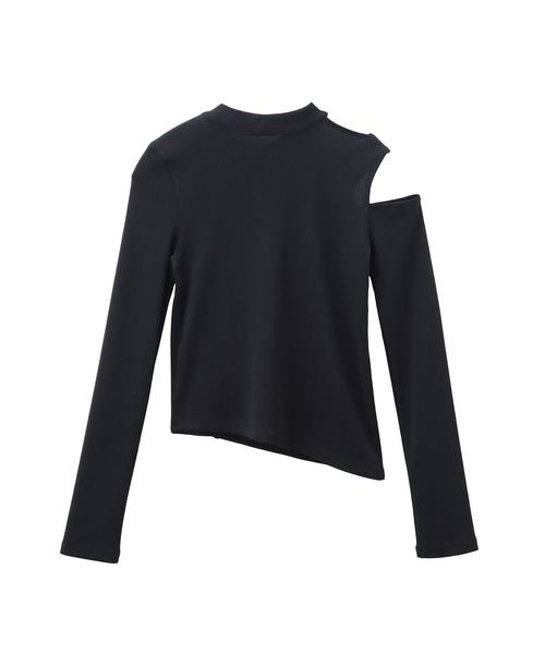 MIELI INVARIANT（ミエリインヴァリアント）の「カッティングスロープトップス（ニット/セーター・レディース・ホワイト/ブラック・FREE）」の15枚目の写真