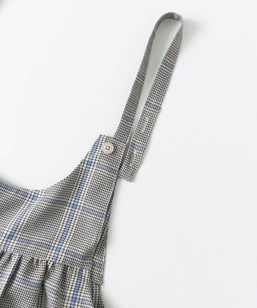 ITEMS URBANRESEARCH（アイテムズ アーバンリサーチ）の「TRチェックサロペット（サロペット/オーバーオール・レディース・ブルー/ブラウン/ピンク・FREE）」の6枚目の写真