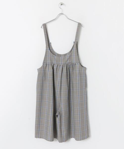 ITEMS URBANRESEARCH（アイテムズ アーバンリサーチ）の「TRチェックサロペット（サロペット/オーバーオール・レディース・ブルー/ブラウン/ピンク・FREE）」の8枚目の写真