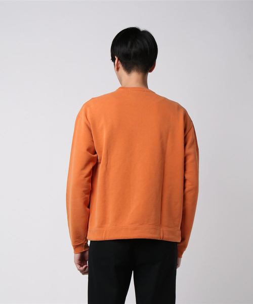 REMI RELIEF（レミレリーフ）の「REMI RELIEF/レミレリーフ SP裏毛アウトドアクルー(無地)（スウェット・メンズ・ブラック/ピンク/オレンジ/ブルー/グリーン/カーキ/オフホワイト/ブラウン/マスタード/ダークパープル/チェリーピンク・S/M/L/XL）」の12枚目の写真