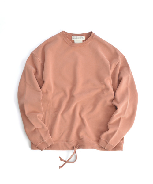 REMI RELIEF（レミレリーフ）の「REMI RELIEF/レミレリーフ SP裏毛アウトドアクルー(無地)（スウェット・メンズ・ブラック/ピンク/オレンジ/ブルー/グリーン/カーキ/オフホワイト/ブラウン/マスタード/ダークパープル/チェリーピンク・S/M/L/XL）」の9枚目の写真