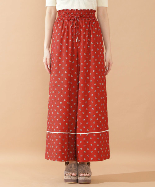 JILL by JILL STUART（ジルバイジルスチュアート）の「イージーパラッツォパンツ（デニムパンツ・レディース・ホワイト系その他/ネイビー/レッド系その他・FREE）」の13枚目の写真