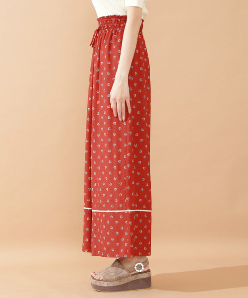 JILL by JILL STUART（ジルバイジルスチュアート）の「イージーパラッツォパンツ（デニムパンツ・レディース・ホワイト系その他/ネイビー/レッド系その他・FREE）」の5枚目の写真