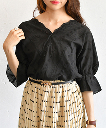 PairPair | スカラップコットンレースブラウス(シャツ/ブラウス)