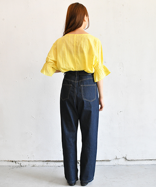 PairPair（ペアペア）の「スカラップコットンレースブラウス（シャツ/ブラウス・レディース・ブラック/オフホワイト/イエロー・FREE）」の18枚目の写真