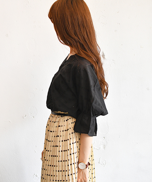 PairPair（ペアペア）の「スカラップコットンレースブラウス（シャツ/ブラウス・レディース・ブラック/オフホワイト/イエロー・FREE）」の20枚目の写真