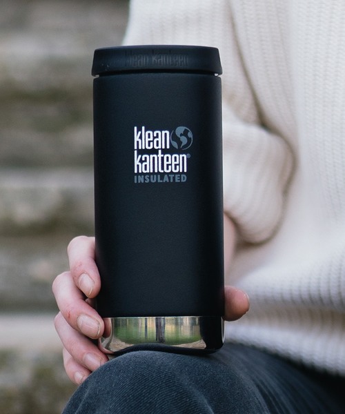 Klean Kanteen(クリーンカンティーン)の「Klean Kanteen クリーンカンティーン インスレート TKWide 12oz (355ml)カフェキャップ(グラス/マグカップ/タンブラー)」|ブラック