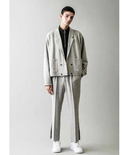 MONKEY TIME(モンキータイム)の「<monkey time> NEP LITE TWEED SIDE BUTTON TROUSER/トラウザー(スラックス・メンズ・ライトグレー/ブラック・M/S/L)」の15枚目の写真