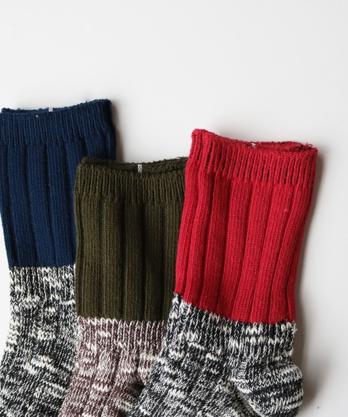 stample(スタンプル)の「スラブスウィッチリブ クルーソックス3足組(ソックス/靴下・キッズ・A/B・S/M/L/LL)」の6枚目の写真