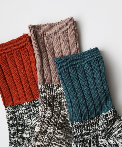 stample(スタンプル)の「スラブスウィッチリブ クルーソックス3足組(ソックス/靴下・キッズ・A/B・S/M/L/LL)」の7枚目の写真