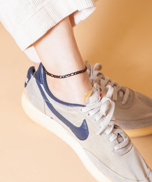 Anthe(アンテ)の「Anthe by yarka / stainless figaro anklet(アンクレット)」|ブラック