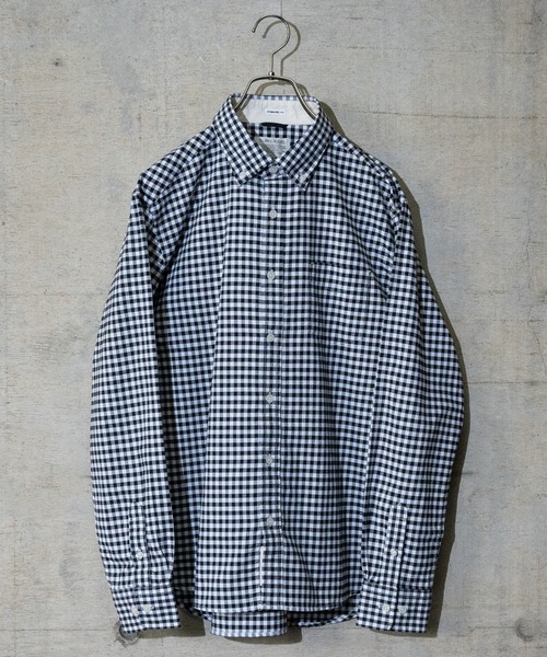 GLOVE HOUSE（グローブハウス）の「【a】〔ストレッチ/stretch〕オックスフォードボタンダウンシャツ（シャツ/ブラウス・メンズ・ホワイト/ネイビー/サックスブルー/ブルー系その他/ピンク/グレー/ブラック/その他/ホワイト系その他/ブラック系その他/ブルー系その他2/カーキ・MEDIUM/LARGE/X-LARGE）」の4枚目の写真