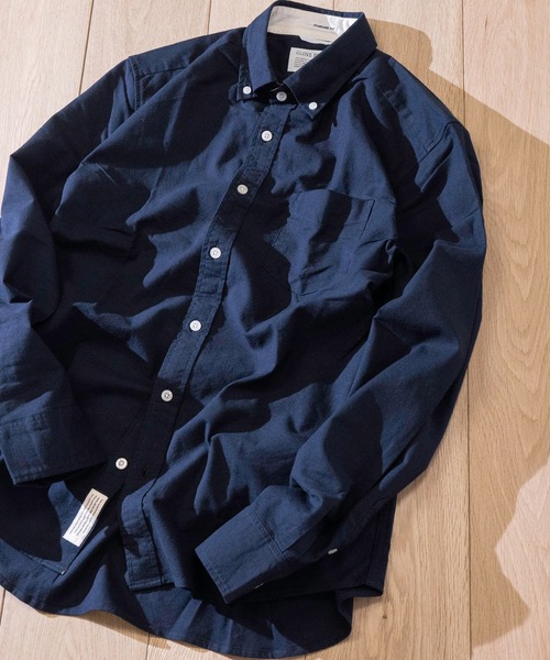 GLOVE HOUSE（グローブハウス）の「【a】〔ストレッチ/stretch〕オックスフォードボタンダウンシャツ（シャツ/ブラウス・メンズ・ホワイト/ネイビー/サックスブルー/ブルー系その他/ピンク/グレー/ブラック/その他/ホワイト系その他/ブラック系その他/ブルー系その他2/カーキ・MEDIUM/LARGE/X-LARGE）」の7枚目の写真