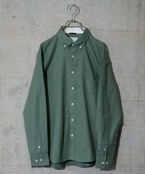 GLOVE HOUSE（グローブハウス）の「【a】〔ストレッチ/stretch〕オックスフォードボタンダウンシャツ（シャツ/ブラウス・メンズ・ホワイト/ネイビー/サックスブルー/ブルー系その他/ピンク/グレー/ブラック/その他/ホワイト系その他/ブラック系その他/ブルー系その他2/カーキ・MEDIUM/LARGE/X-LARGE）」の6枚目の写真