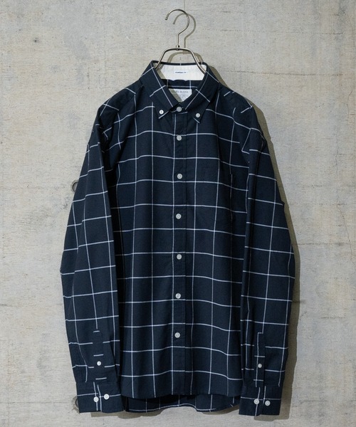 GLOVE HOUSE（グローブハウス）の「【a】〔ストレッチ/stretch〕オックスフォードボタンダウンシャツ（シャツ/ブラウス・メンズ・ホワイト/ネイビー/サックスブルー/ブルー系その他/ピンク/グレー/ブラック/その他/ホワイト系その他/ブラック系その他/ブルー系その他2/カーキ・MEDIUM/LARGE/X-LARGE）」の10枚目の写真