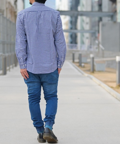 GLOVE HOUSE（グローブハウス）の「【a】〔ストレッチ/stretch〕オックスフォードボタンダウンシャツ（シャツ/ブラウス・メンズ・ホワイト/ネイビー/サックスブルー/ブルー系その他/ピンク/グレー/ブラック/その他/ホワイト系その他/ブラック系その他/ブルー系その他2/カーキ・MEDIUM/LARGE/X-LARGE）」の18枚目の写真