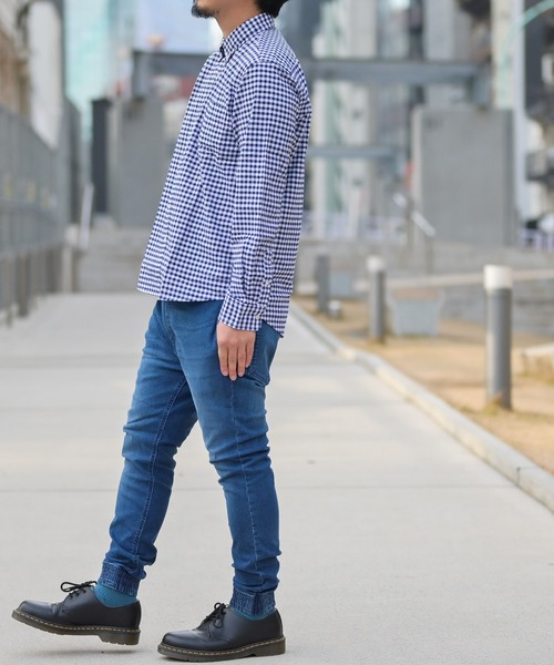 GLOVE HOUSE（グローブハウス）の「【a】〔ストレッチ/stretch〕オックスフォードボタンダウンシャツ（シャツ/ブラウス・メンズ・ホワイト/ネイビー/サックスブルー/ブルー系その他/ピンク/グレー/ブラック/その他/ホワイト系その他/ブラック系その他/ブルー系その他2/カーキ・MEDIUM/LARGE/X-LARGE）」の19枚目の写真