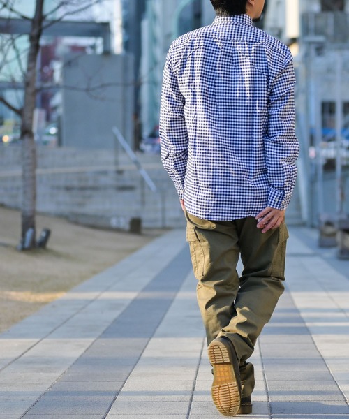 GLOVE HOUSE（グローブハウス）の「【a】〔ストレッチ/stretch〕オックスフォードボタンダウンシャツ（シャツ/ブラウス・メンズ・ホワイト/ネイビー/サックスブルー/ブルー系その他/ピンク/グレー/ブラック/その他/ホワイト系その他/ブラック系その他/ブルー系その他2/カーキ・MEDIUM/LARGE/X-LARGE）」の16枚目の写真