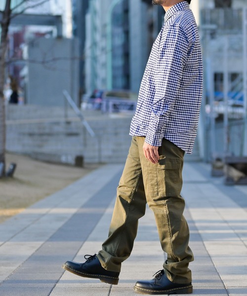 GLOVE HOUSE（グローブハウス）の「【a】〔ストレッチ/stretch〕オックスフォードボタンダウンシャツ（シャツ/ブラウス・メンズ・ホワイト/ネイビー/サックスブルー/ブルー系その他/ピンク/グレー/ブラック/その他/ホワイト系その他/ブラック系その他/ブルー系その他2/カーキ・MEDIUM/LARGE/X-LARGE）」の14枚目の写真