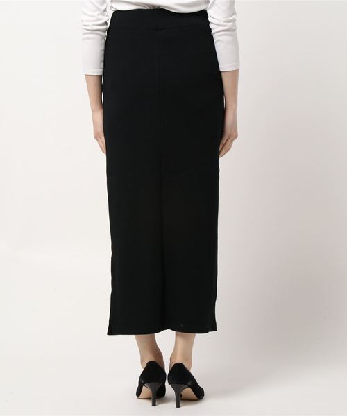 GeeRA（ジーラ）の「リブカットソーロングスカート（スカート・レディース・アイボリー/ブラウン/ブラック・X-LARGE/XX-LARGE/LARGE/SMALL/MEDIUM）」の12枚目の写真