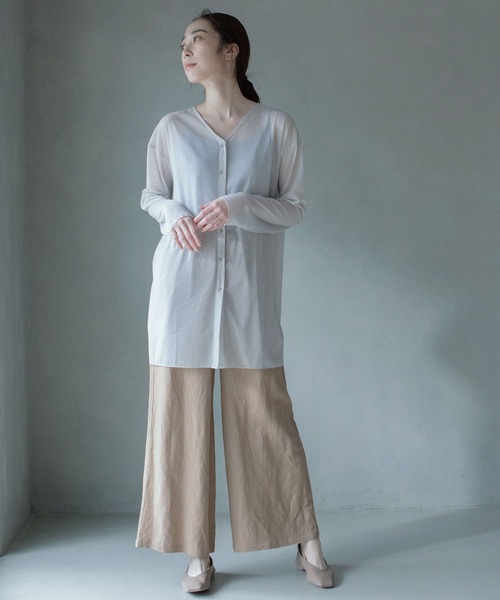 MARECHAL TERRE（マルシャルテル）の「シアーカーディガン（カーディガン/ボレロ・レディース・ブラック/ネイビー/サンドベージュ・MEDIUM）」の16枚目の写真