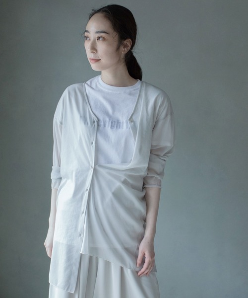 MARECHAL TERRE（マルシャルテル）の「シアーカーディガン（カーディガン/ボレロ・レディース・ブラック/ネイビー/サンドベージュ・MEDIUM）」の21枚目の写真