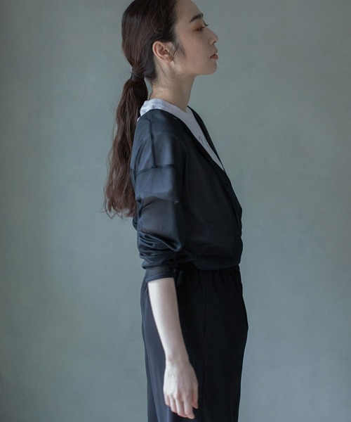 MARECHAL TERRE（マルシャルテル）の「シアーカーディガン（カーディガン/ボレロ・レディース・ブラック/ネイビー/サンドベージュ・MEDIUM）」の22枚目の写真