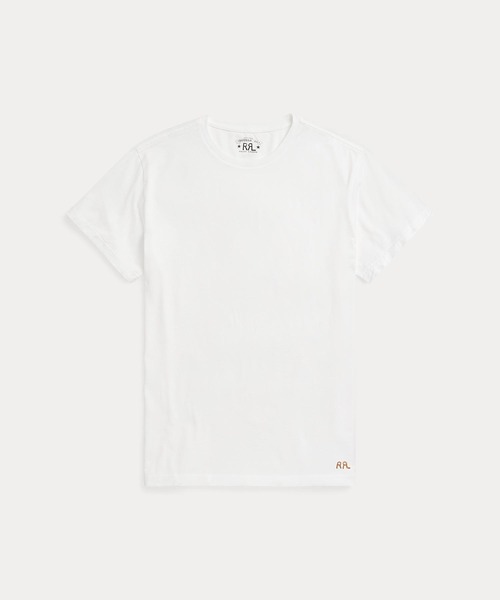 RRL(ダブル アール エル)の「コットン ジャージー クルーネック Tシャツ(Tシャツ/カットソー・メンズ・ホワイト・MEDIUM/X-LARGE/LARGE/SMALL/X-SMALL/XXL)」の1枚目の写真