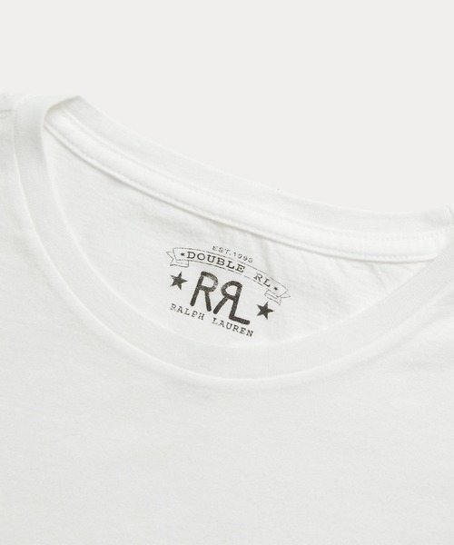 RRL(ダブル アール エル)の「コットン ジャージー クルーネック Tシャツ(Tシャツ/カットソー・メンズ・ホワイト・MEDIUM/X-LARGE/LARGE/SMALL/X-SMALL/XXL)」の6枚目の写真