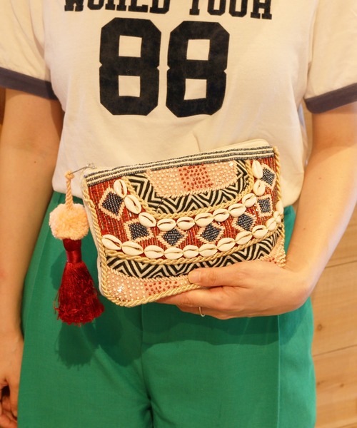 【セール】シェルビーズクラッチバッグ（クラッチバッグ）｜misto accessories（ミストアクセサリーズ）のファッション通販 ZOZOTOWN