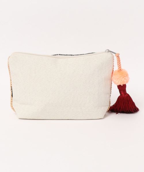 misto accessories(ミストアクセサリーズ)の「シェルビーズクラッチバッグ(クラッチバッグ・レディース・ブラウン・FREE)」の3枚目の写真