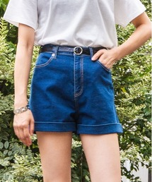 WEGO | WEGO/＊2020夏＊【XS～Lサイズ】デイリーハイウエストショーツ(デニムパンツ)