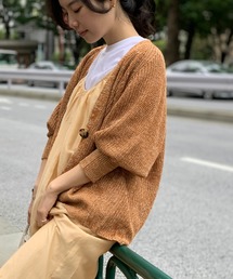 ADAM ET ROPE' | リネンミックスカラーカーディガン(カーディガン/ボレロ)
