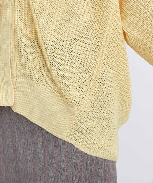 ADAM ET ROPE'（アダムエロペ）の「リネンミックスカラーカーディガン（カーディガン/ボレロ・レディース・イエロー系その他/レンガ・FREE）」の14枚目の写真