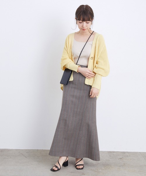 ADAM ET ROPE'（アダムエロペ）の「リネンミックスカラーカーディガン（カーディガン/ボレロ・レディース・イエロー系その他/レンガ・FREE）」の18枚目の写真