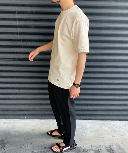 DANTON（ダントン）の「[DANTON/ダントン] 空紡天竺 ステッチＴシャツ（Tシャツ/カットソー・メンズ・ブラック/ブルー/アイボリー・44/46/40/38/42/36/34）」の17枚目の写真