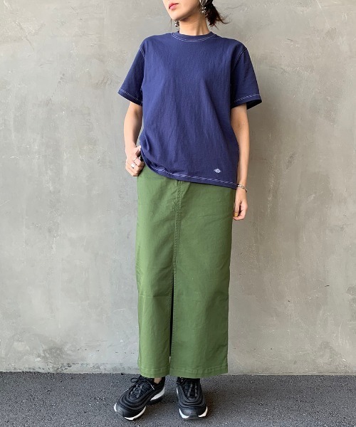 DANTON（ダントン）の「[DANTON/ダントン] 空紡天竺 ステッチＴシャツ（Tシャツ/カットソー・メンズ・ブラック/ブルー/アイボリー・44/46/40/38/42/36/34）」の19枚目の写真