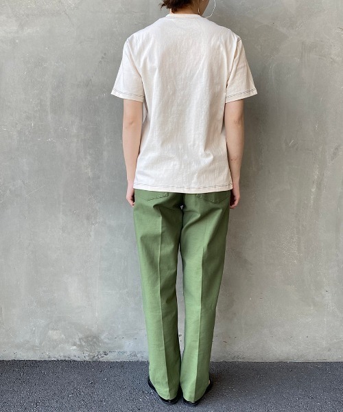 DANTON（ダントン）の「[DANTON/ダントン] 空紡天竺 ステッチＴシャツ（Tシャツ/カットソー・メンズ・ブラック/ブルー/アイボリー・44/46/40/38/42/36/34）」の7枚目の写真