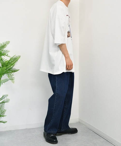 kutir(クティール)の「ワイドデニムストレートパンツ(その他パンツ・メンズ・ブラック/オフホワイト/サックスブルー/インディゴブルー・SMALL/MEDIUM/LARGE)」の17枚目の写真