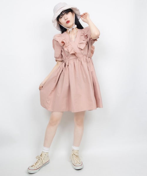 WC(ダブル シー)の「WC/フリルコットンワンピース(ワンピース・レディース・ライトパープル/ホワイト/ライトピンク・FREE)」の19枚目の写真