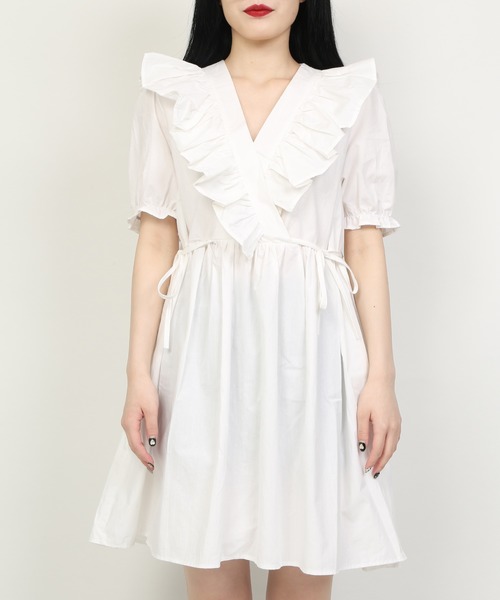 WC(ダブル シー)の「WC/フリルコットンワンピース(ワンピース・レディース・ライトパープル/ホワイト/ライトピンク・FREE)」の10枚目の写真